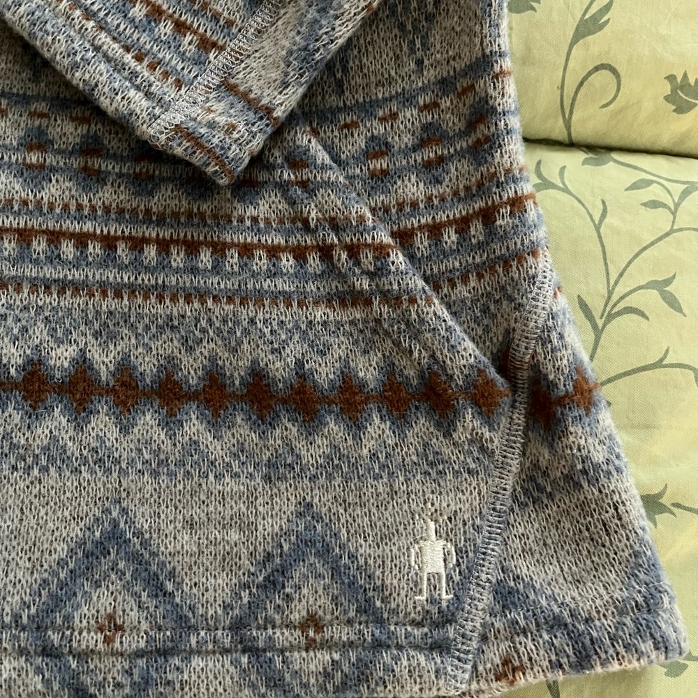 Smart Wool Women’s Geometric Pattern Sweater - Gr… - image 7